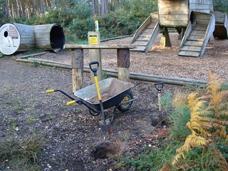One of the benches installed at the Woodpecker playground area by FoTF Volunteers