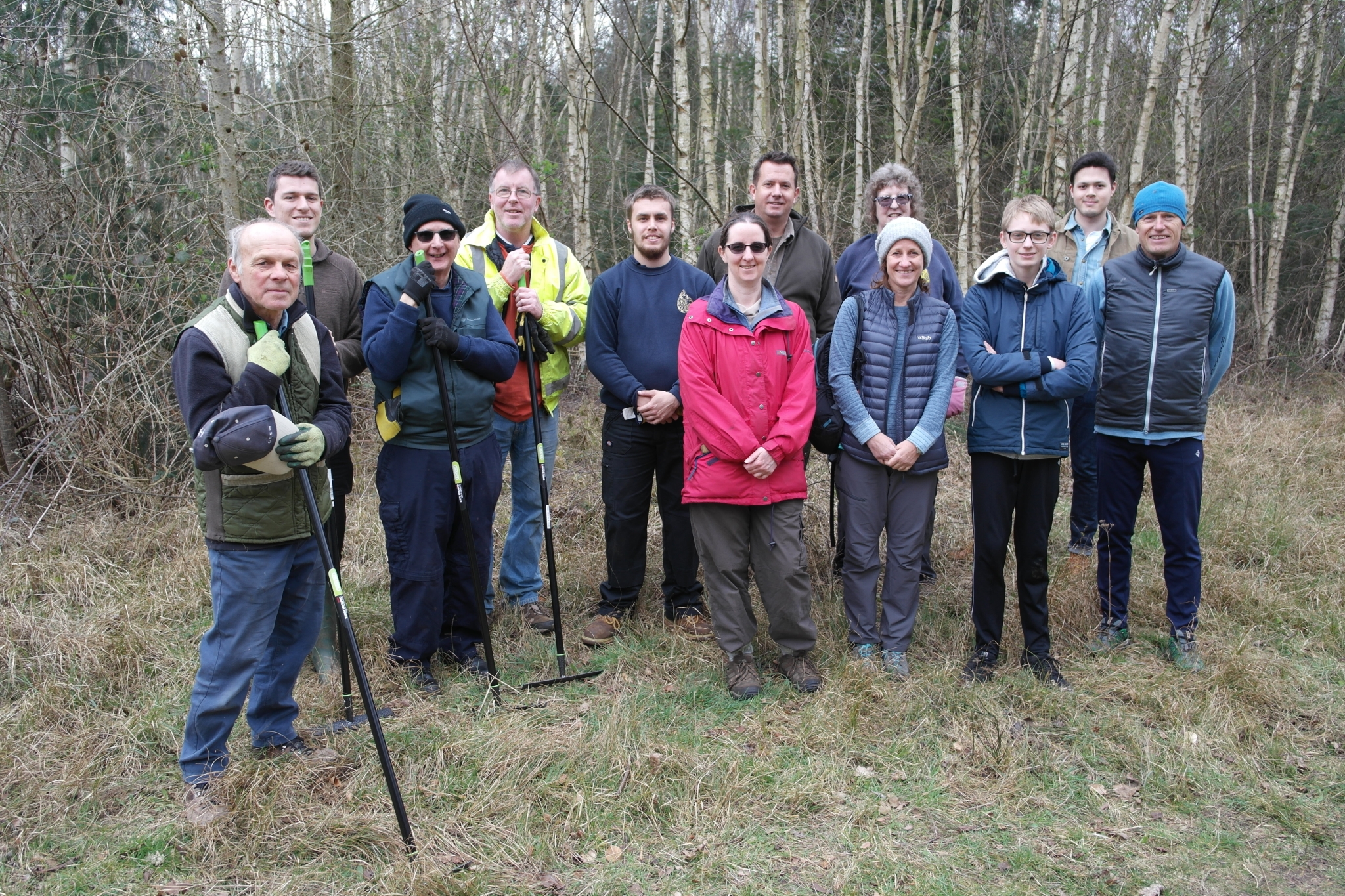 A photo from the FoTF Conservation Event - March 2020 - Habitat Improvement at Quakers Walk, Mildenhall Woods : It might be March, but it was still chilly!